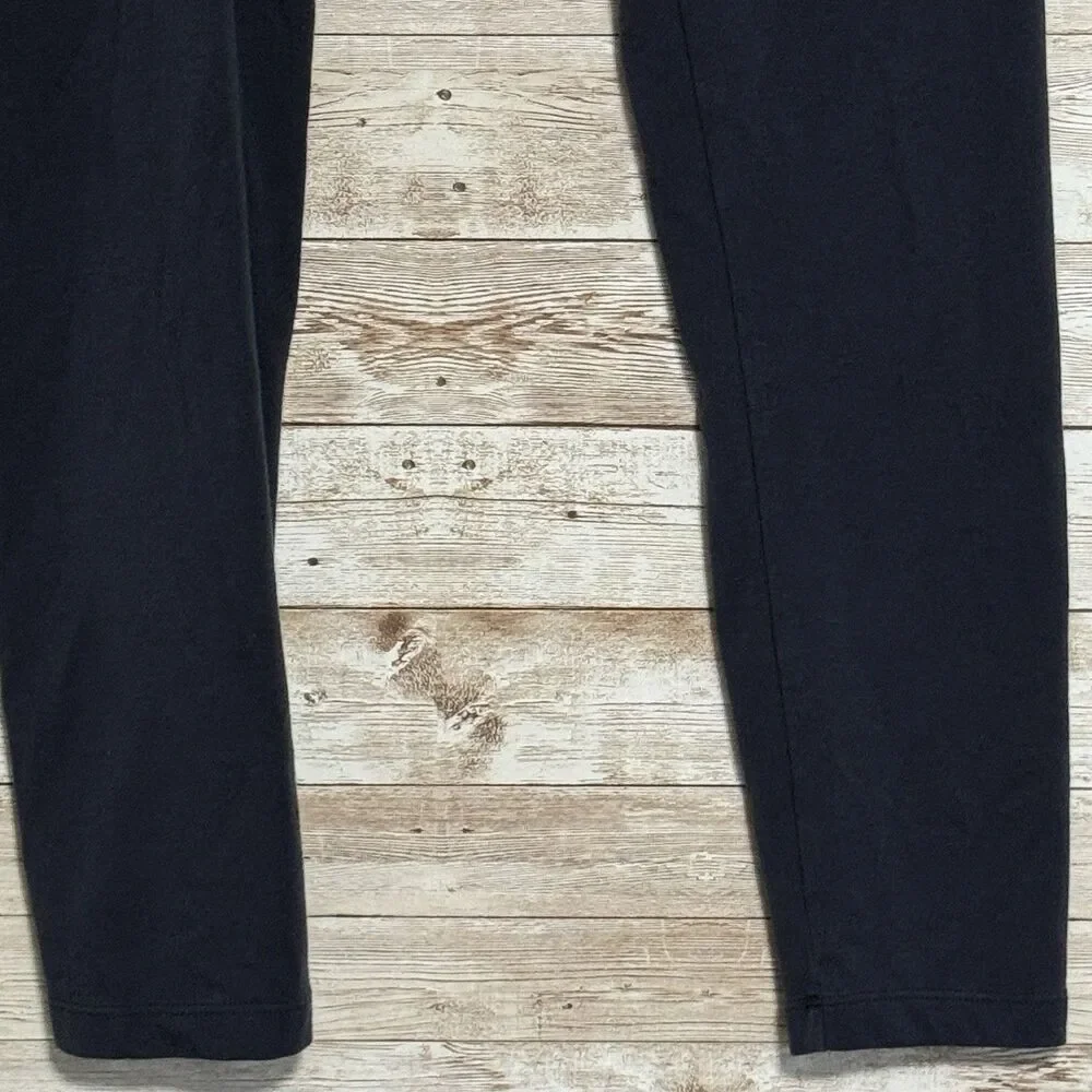J Jill Ankle Leggings S Pants Navy Blue Elastic Waist Stretchy Soft Pima Cotton